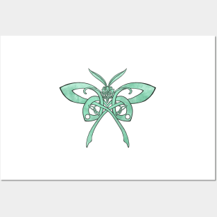 Luna Moth Knot Posters and Art